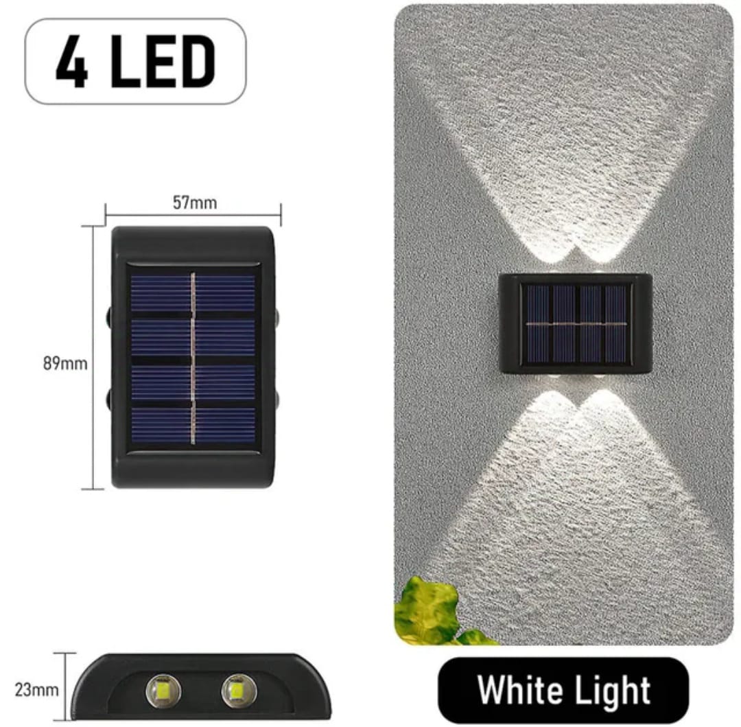LED SOLAR PARA JARDIN, BALCON