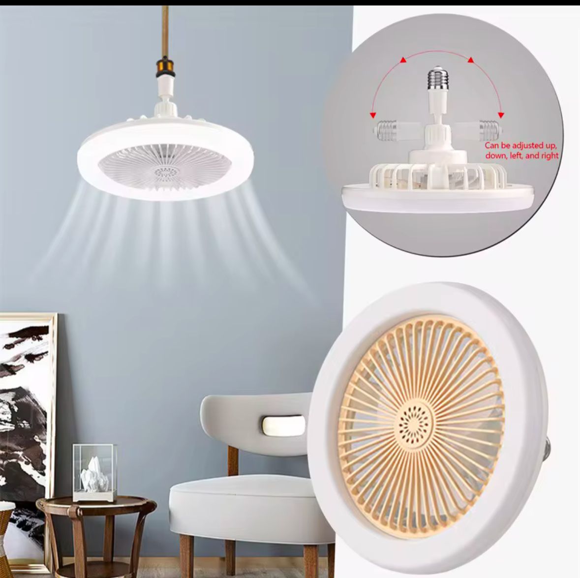 VENTILADOR DE TECHO SILENCIOSO CON LED