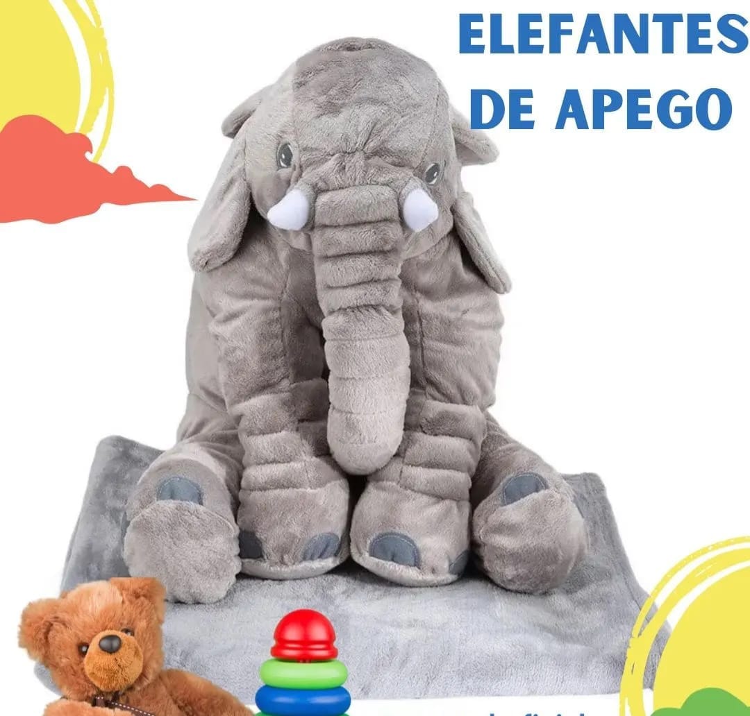 ELEFANTES DE APEGO CON MANTA