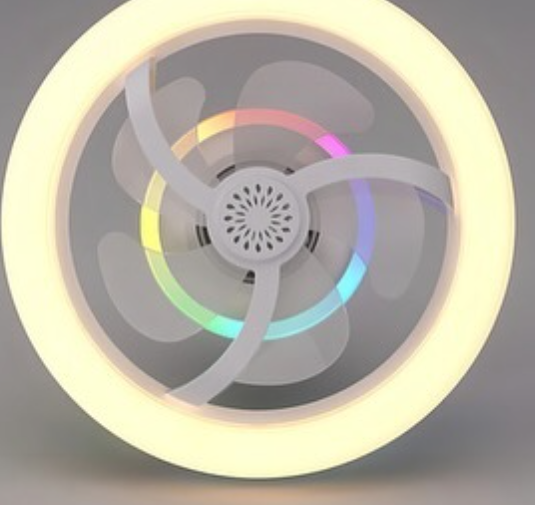 Foco Con Ventilador Con Luces