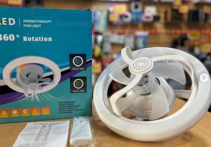 Foco Con Ventilador Con Luces