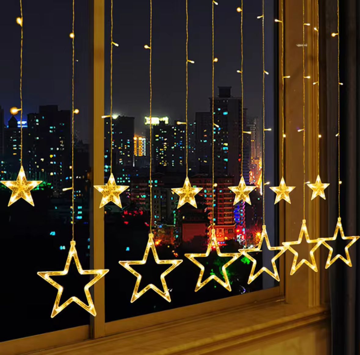 Cortina LED con 8 Funciones Estrella