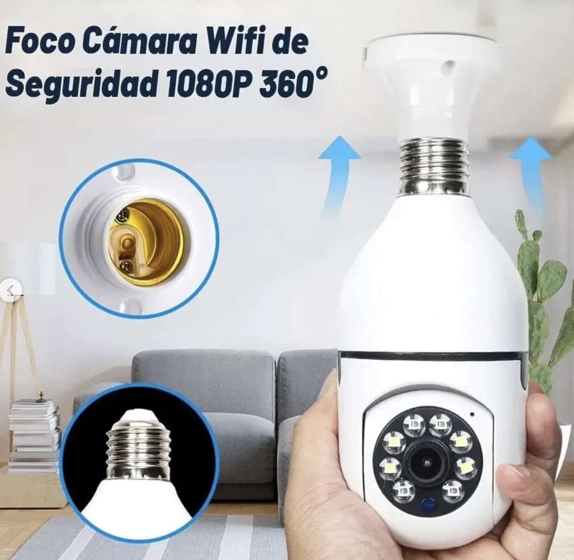 CAMARA INALAMBRICA  C/WIFI BOMBILLA HD